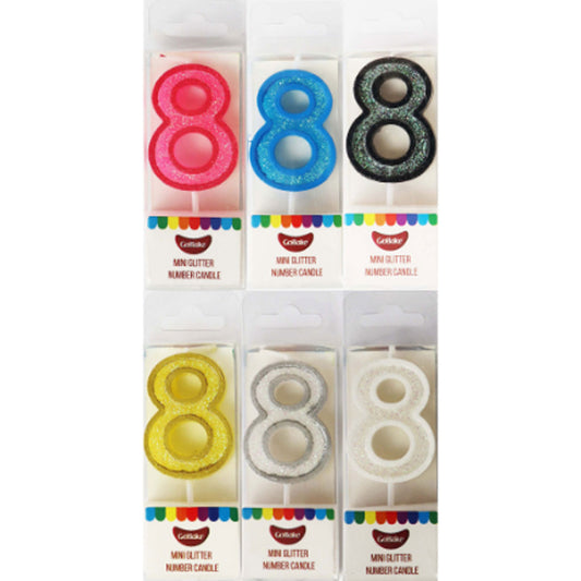 GoBake Mini Number 8 Candle