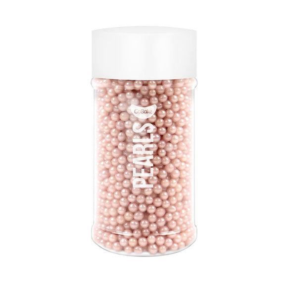GoBake Sugar Pearls 4mm Pearl Pink 80g