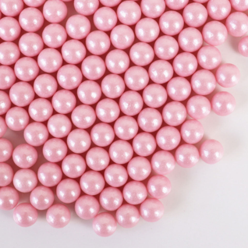 GoBake Sugar Pearls 7mm Pearl Pink 80g