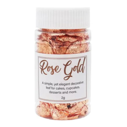 GoBake Decorative Rose Gold Leaf Flakes - 2g