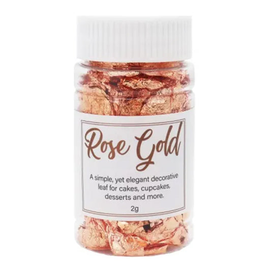 GoBake Decorative Rose Gold Leaf Flakes - 2g