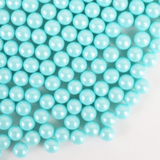 GoBake Sugar Pearls 7mm Pearl Blue 80g