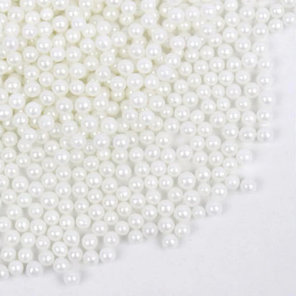GoBake Sugar Pearls 4mm Pearl White 80g