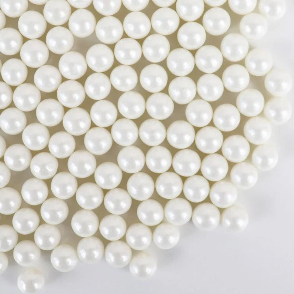GoBake Sugar Pearls 7mm Pearl White 80g
