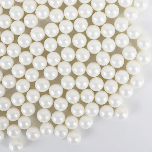 GoBake Sugar Pearls - Pearl White 7mm | 80g