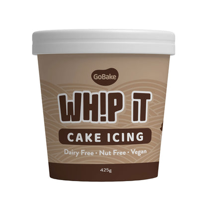 GoBake Whip It Cake Icing Milk Choc - 425g | *BB June 26*