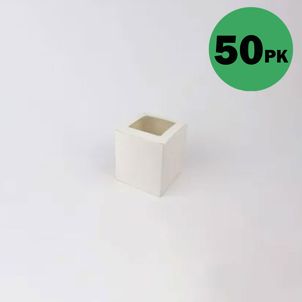 GoBake Window Cupcake Box 1 Hole with Insert | 50/Ctn