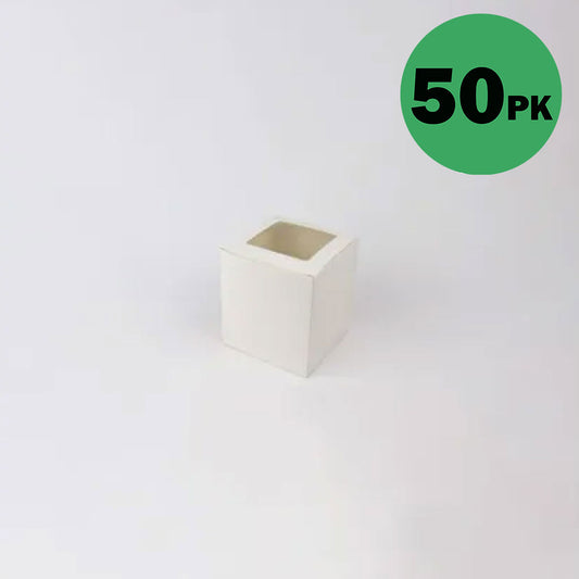 GoBake Window Cupcake Box 1 Hole with Insert | 50/Ctn