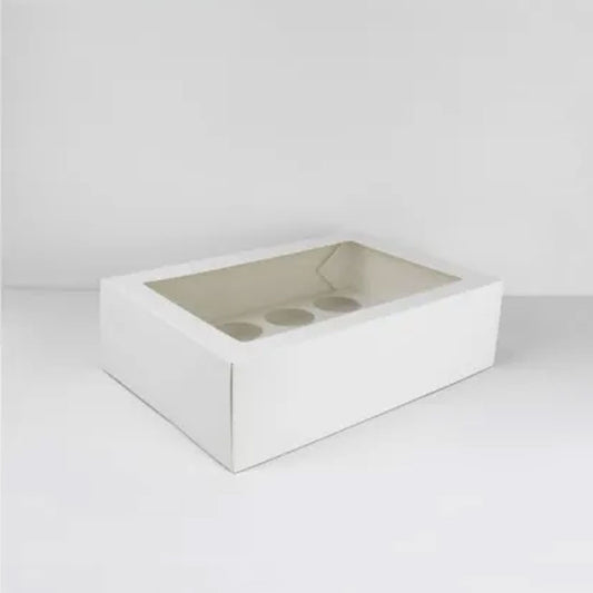GoBake Window Cupcake Box 12 Hole with Insert | Each