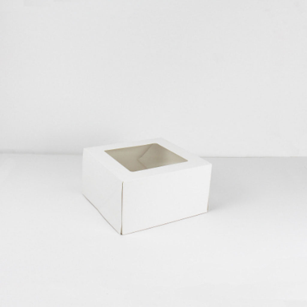 GoBake Window Cupcake Box 4 Hole with Insert (Each)