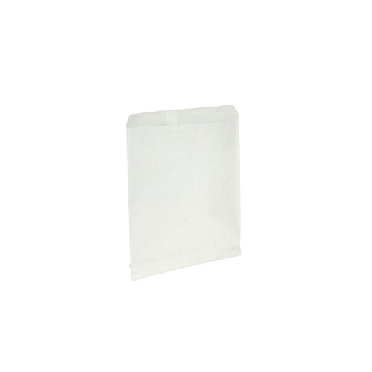Flat White Greaseproof #2 Paper Bags | 1000/Pack