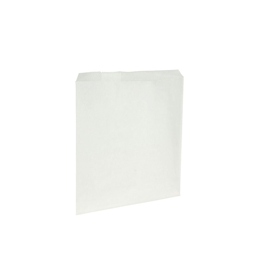 Flat White Greaseproof #4 Paper Bags | 1000/Pack