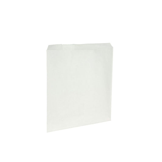 Flat White Greaseproof #4 Paper Bags | 1000/Pack