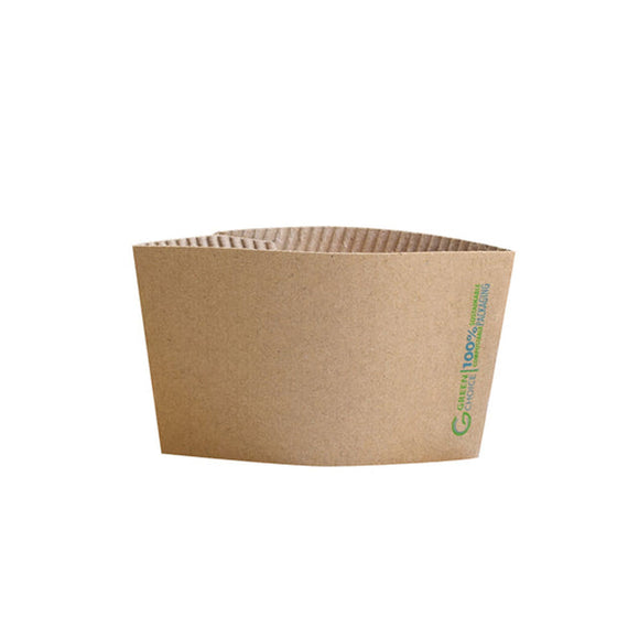 Green Choice Kraft Sleeve for 12oz Single Wall Cups 100/Pack