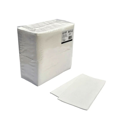 Green Choice Quilted Dinner Napkins 2 Ply 1/8 Fold - White | 100/Pack