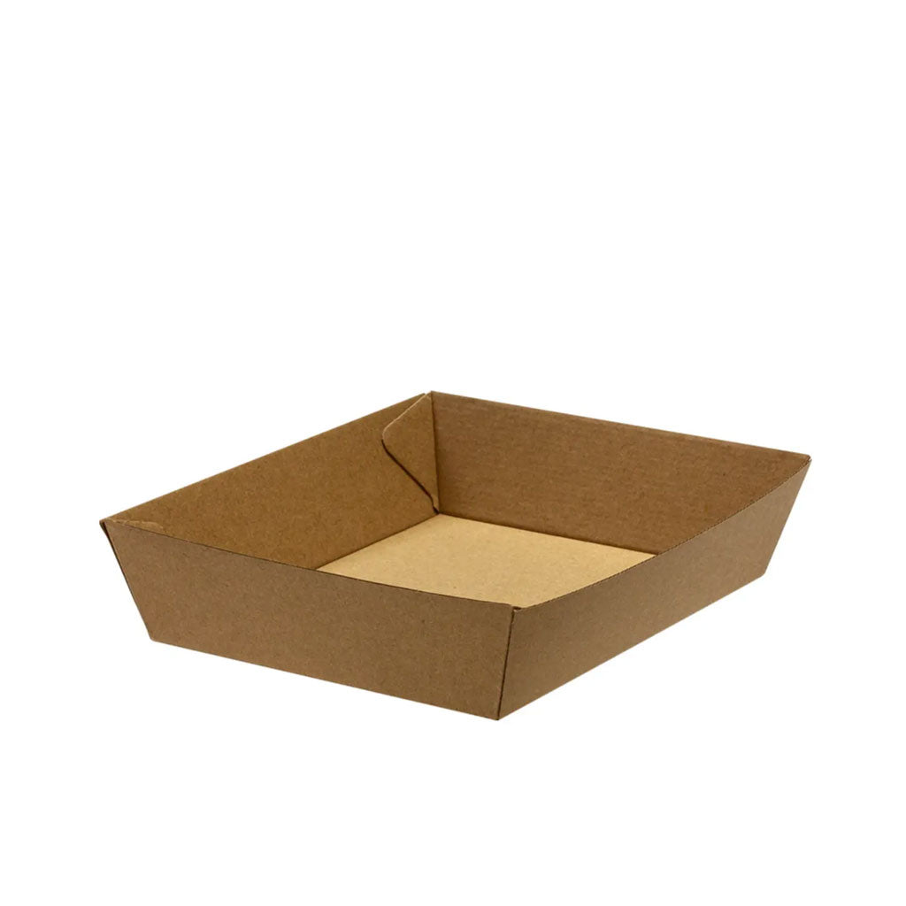 Green Choice Kraft Corrugate Tray #2 | 60/Pack