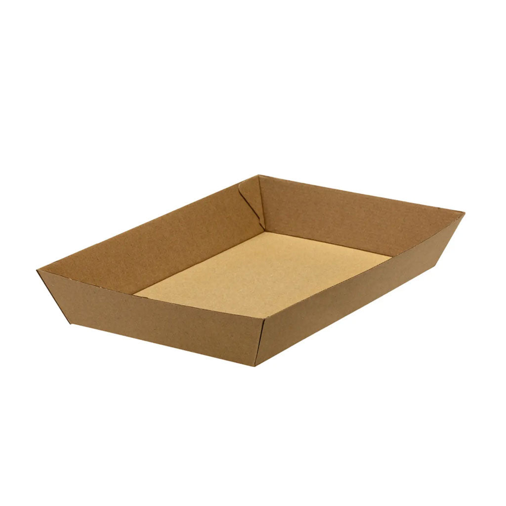 Green Choice Kraft Corrugate Tray #4 | 60/Pack
