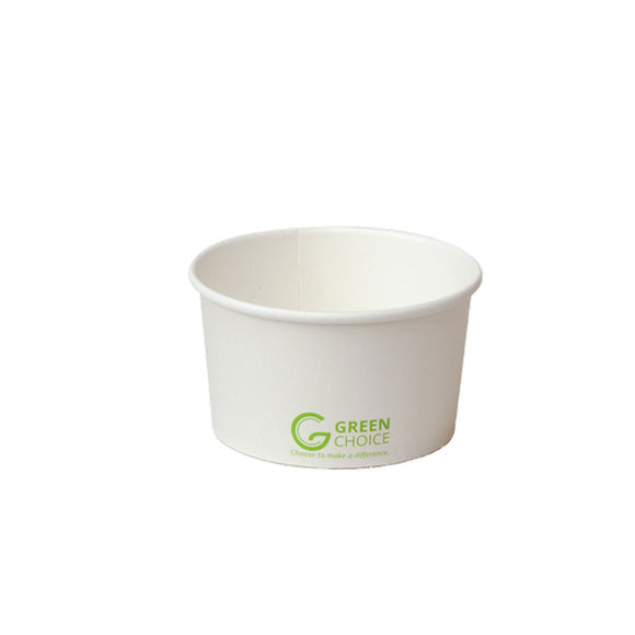 Green Choice Dessert Tub White PLA 5oz 50/Pack