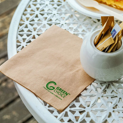 Green Choice Kraft 1/4 Fold Serviettes | 500/Pack