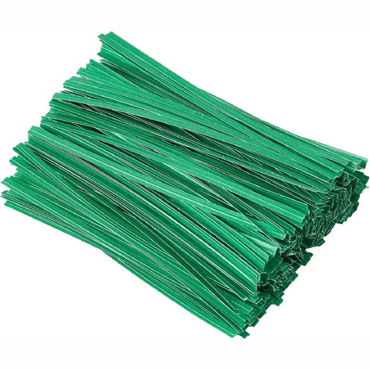 Paper Twist Ties - Green | 500/Pack