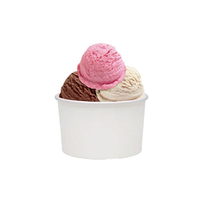 Ice Cream Cup 5oz White 87mmx56mm | 50/Pack