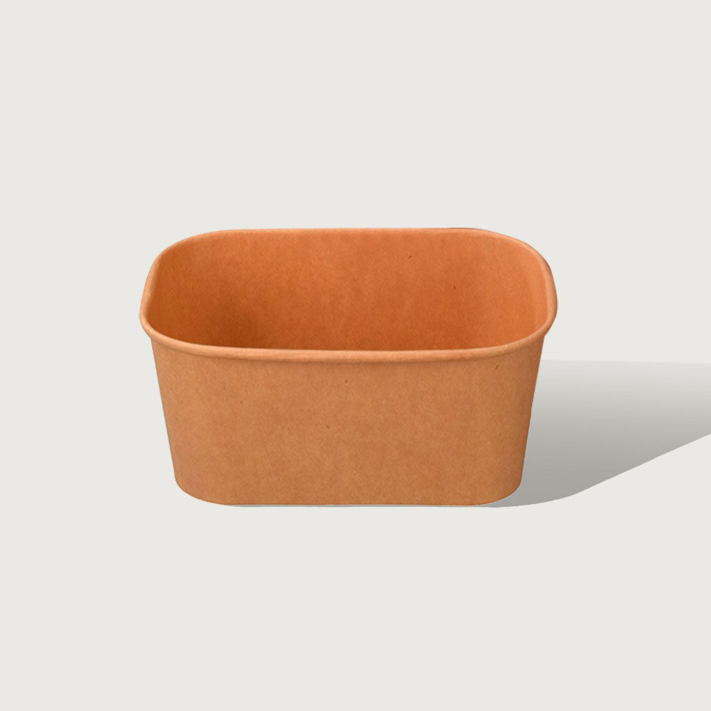 IKON Kraft Paper Rectangle Container 1000ml | 50/Pack – Lloyd Holt ...