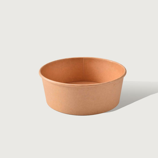 IKON Kraft Paper Round Soup Bowl 1000ml | 300/Ctn