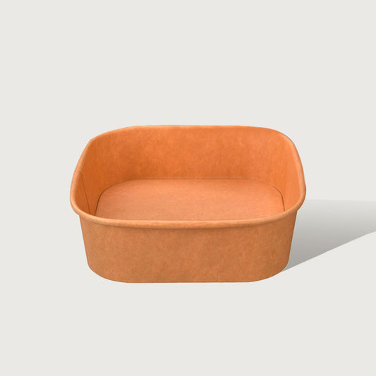 IKON Kraft Paper Square Container 1000ml | 300/Ctn