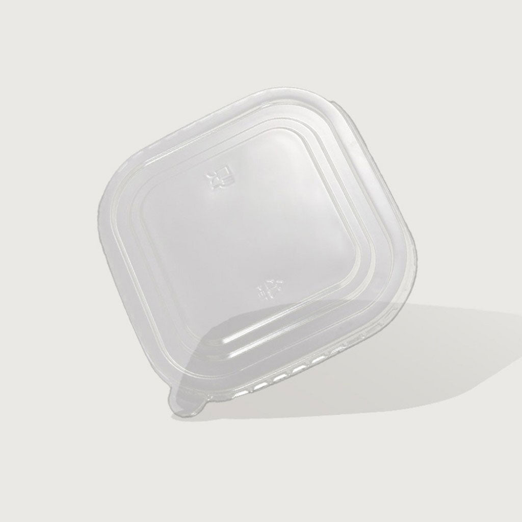 IKON PET Square 170mm Lid for IKON Kraft Square 1000-1450ml Container | 50/Pack