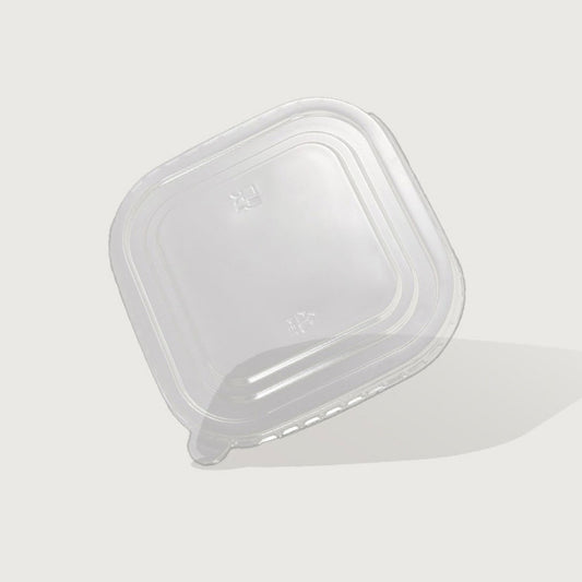 IKON PET Square 170mm Lid for IKON Kraft Square 1000-1450ml Container | 50/Pack