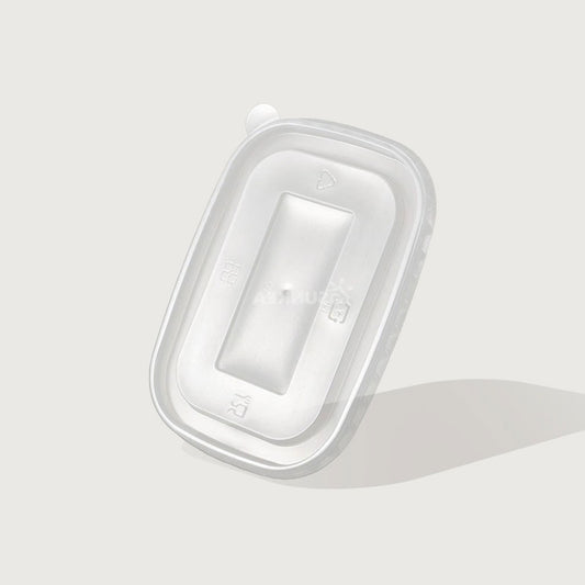 IKON PP Rectangle Lid for IKON Kraft Rectangle 750-1000ml Container | 300/Ctn