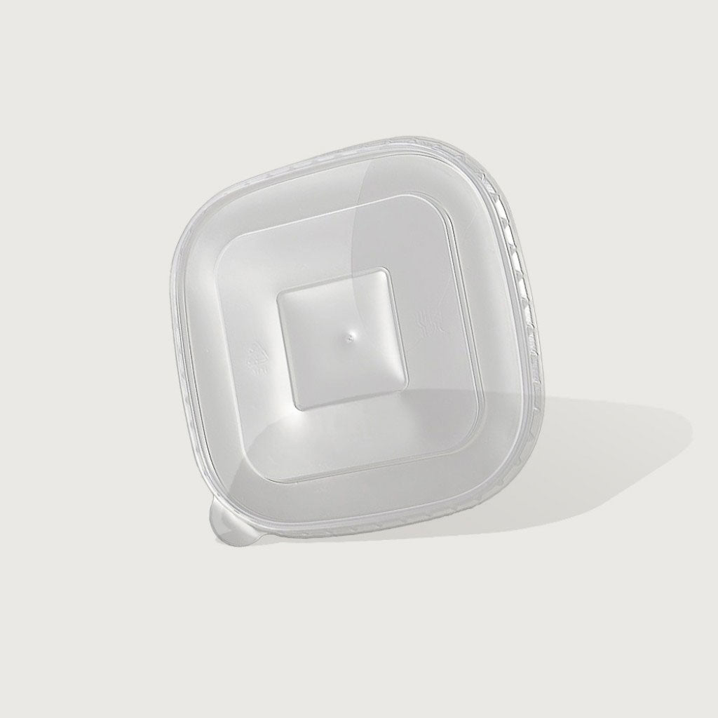 IKON PP Square 170mm Lid for IKON Kraft Square 1000-1450ml Container | 300/Ctn