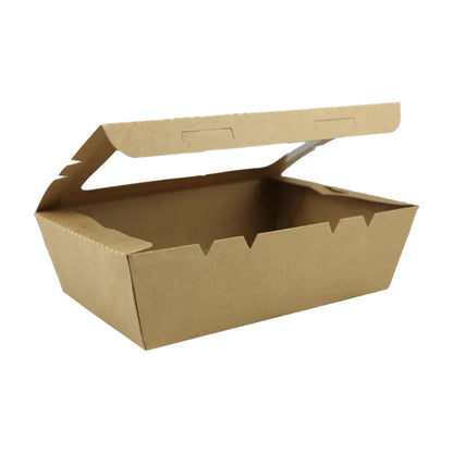 Kraft Window Lunch Box 1600ml KPC04 | 50/Pack