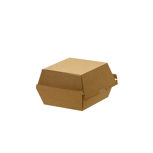 Kraft Corrugated Burger Box 105x105x85mm | 250/Ctn