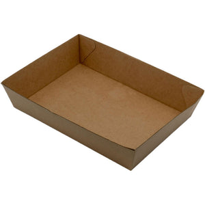 Kraft Brown Cardboard Tray #5 252x179x58mm | 50/Pack