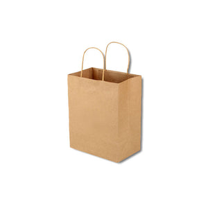 Kraft Twist Handle Paper Bag Small 260x90x350mm | Each