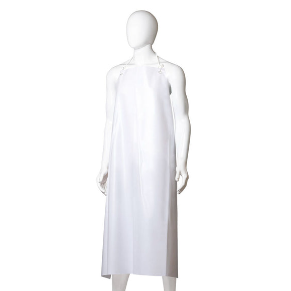 M Reusable PVC Apron with Hooks White | Each