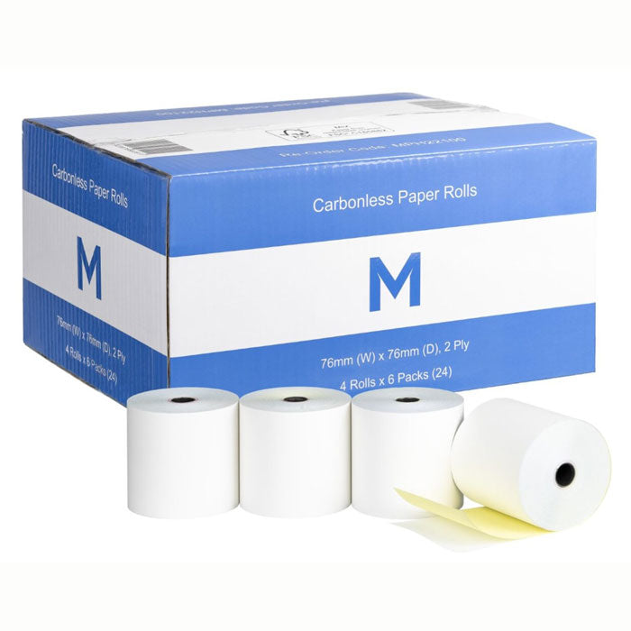 carbonless paper rolls and box