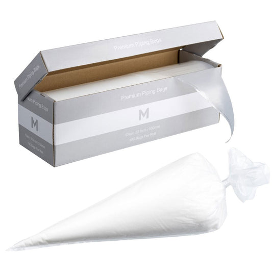 M Premium Disposable Piping Bags 22 Inch Clear | 100/Box