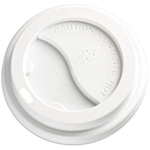 M Coffee Cup Lids 90mm White | 50/Pack