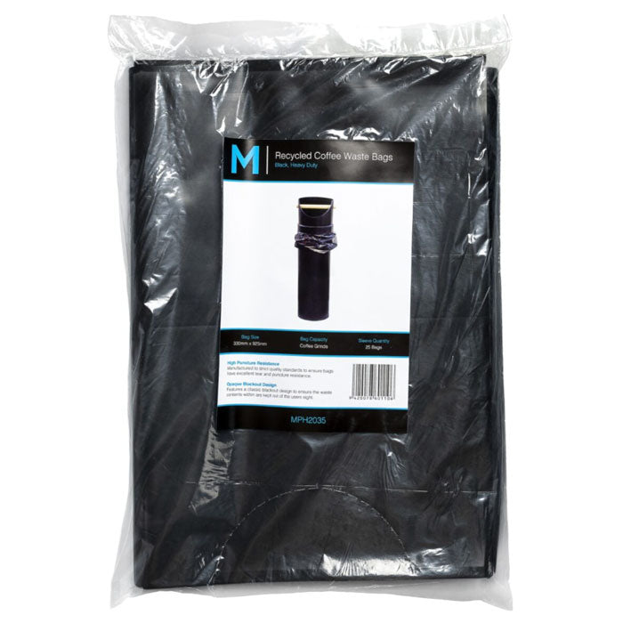 M Recycled Coffee Waste Bags Black | 25/Pack