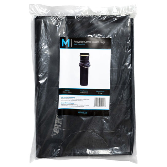 M Recycled Coffee Waste Bags Black | 25/Pack