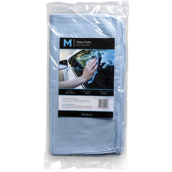 M Glass Polishing Cloths Blue | 10/Pack