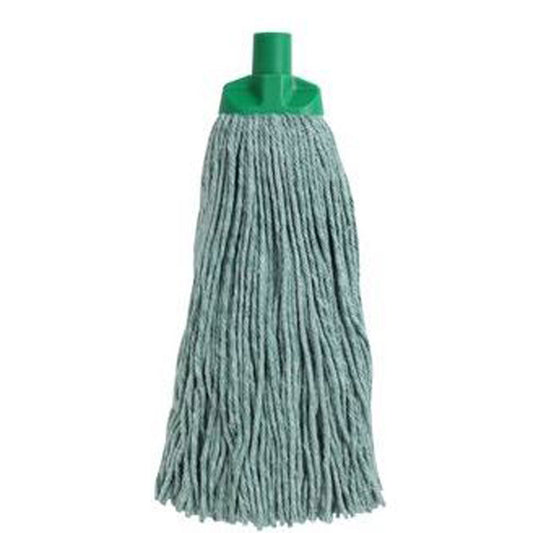 M Cut Cotton Mop Head Green 400g 300mm