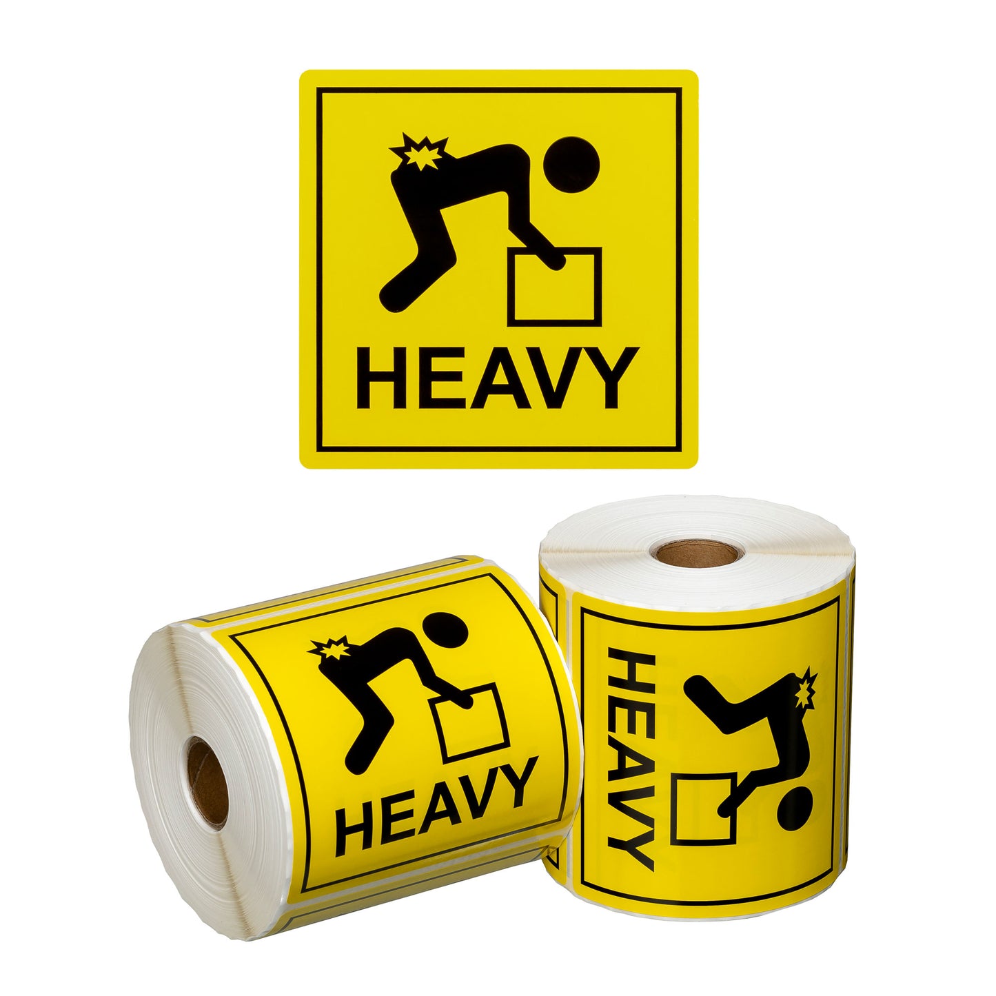 Heavy Handling Labels Yellow/Black | 500/Roll