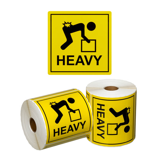 Heavy Handling Labels Yellow/Black | 500/Roll