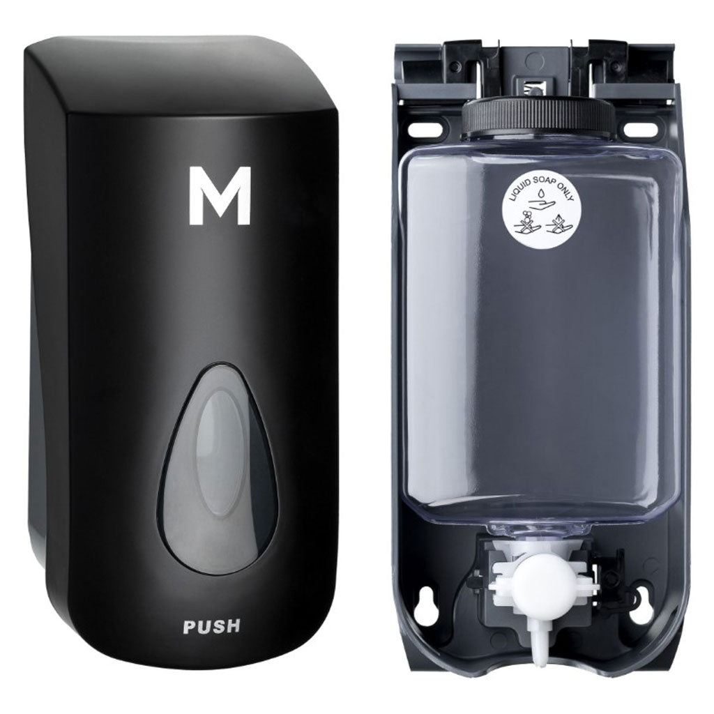 M Liquid Hand Soap Wall Dispenser - Black
