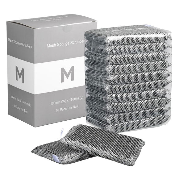 M Mesh Sponge Scrubbers | 10/Pack