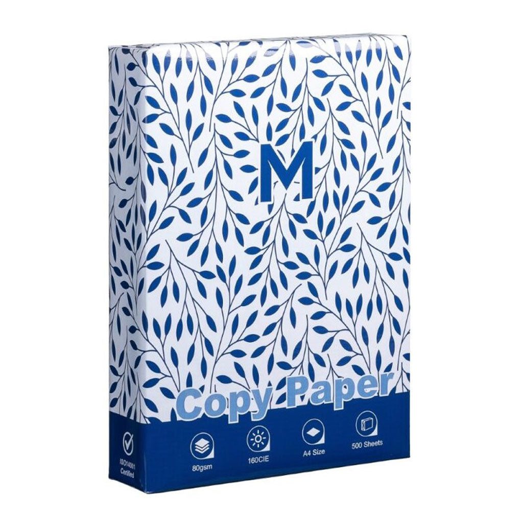 M A4 White Copy Paper | 500 Sheet Ream