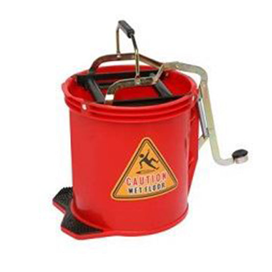 M Metal Wringer Bucket 16L - Red | Each